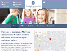 Tablet Screenshot of campimorrisonortho.com